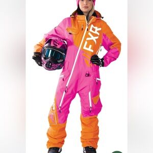 FXR Women's RANGER INSTINCT LITE MONOSUIT Fuchsia-Orange, Size 6 Women’s